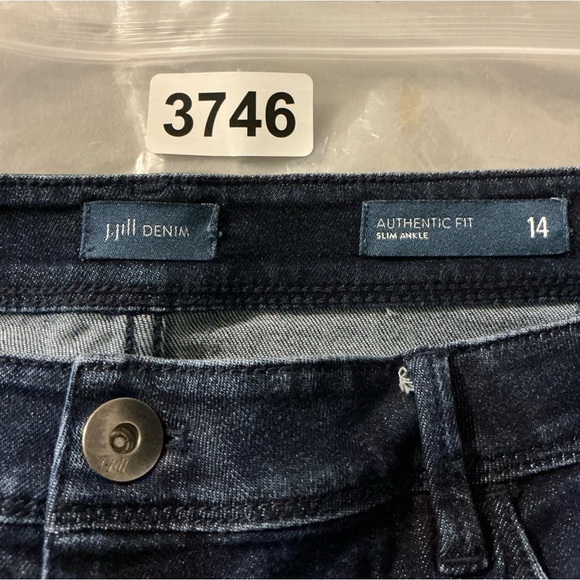 J Jill Authentic Fit Slim ankle Jeans Size Womens Blue Stretch Denim size 14 - Picture 7 of 7